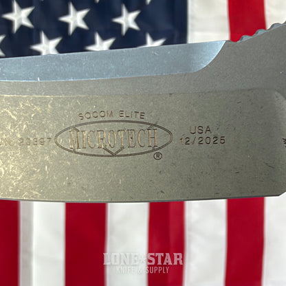 The Back Door: Microtech Socom Elite Auto S/E - 3.98" M390 Apocalyptic, Woodlands Green - Made in USA (MCT160A10APWL) (Trade In)