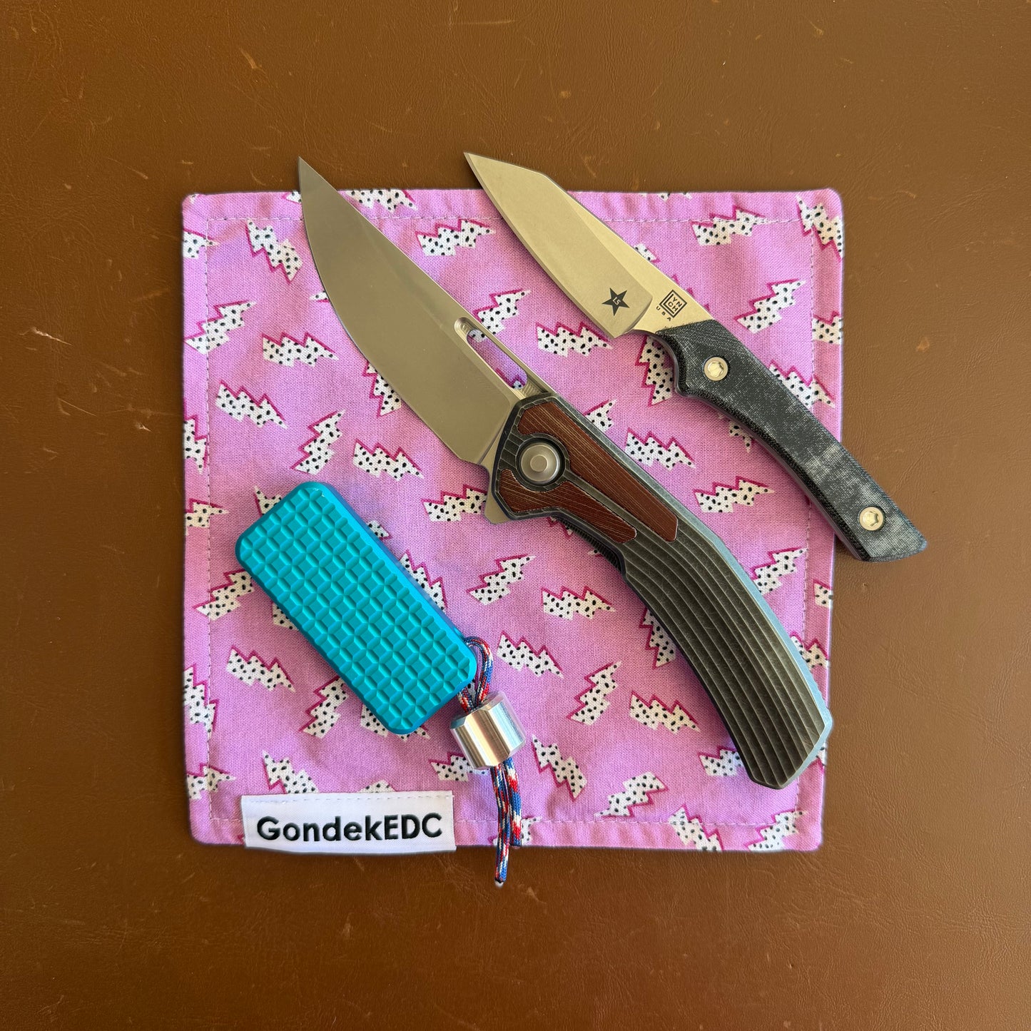 retro bolts Hamilton Hank - 7x7 Cotton & Microfiber Handkerchief - Made in USA