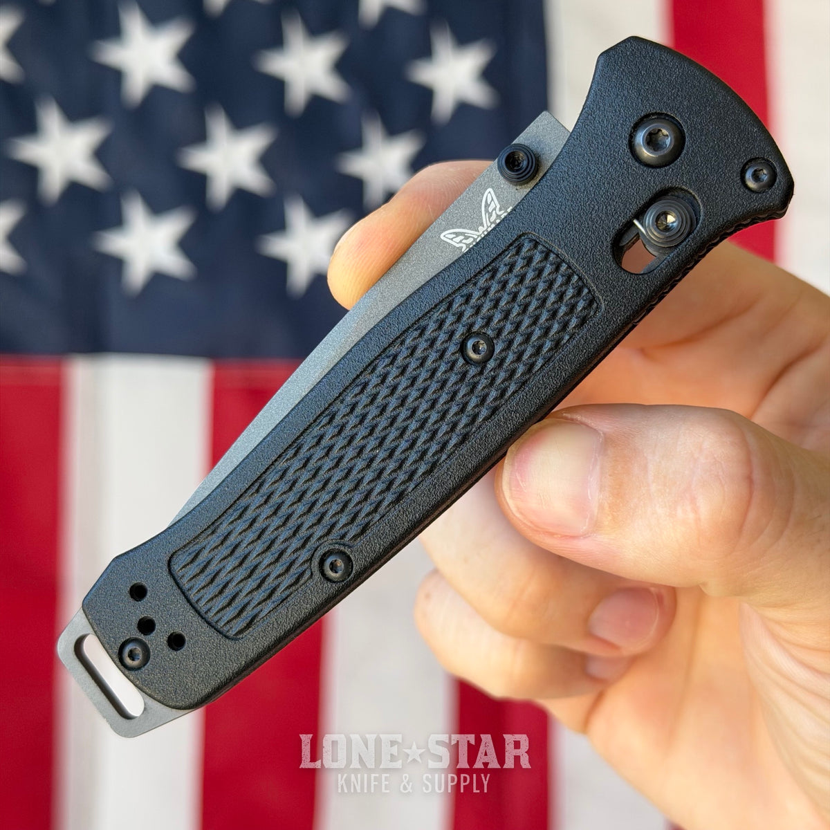 The Back Door: Benchmade Bailout - 3.38" CPM-3V Tanto, Grivory, Original Model - Made in USA (Trade In)