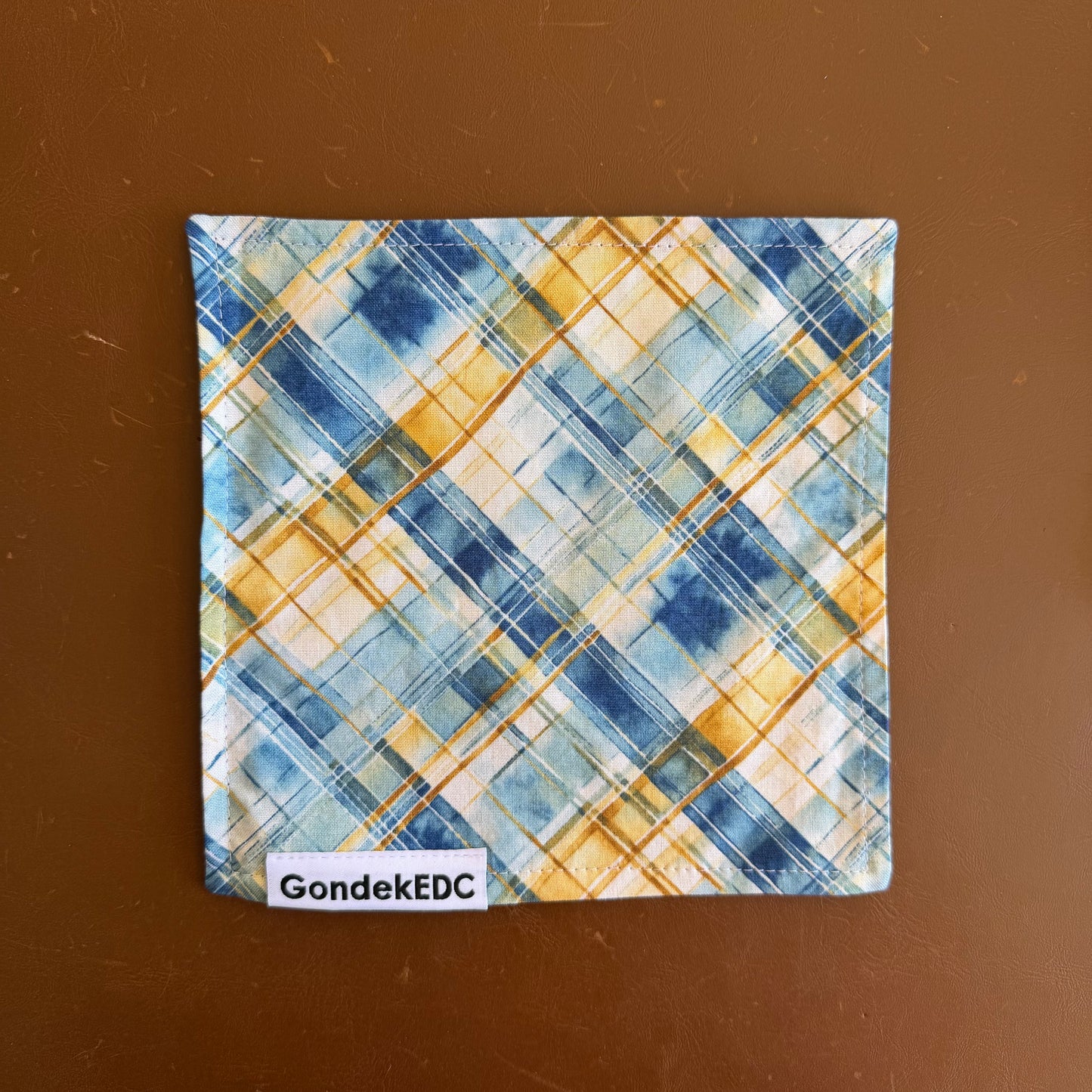 windowpane Hamilton Hank - 7x7 Cotton & Microfiber Handkerchief - Made in USA