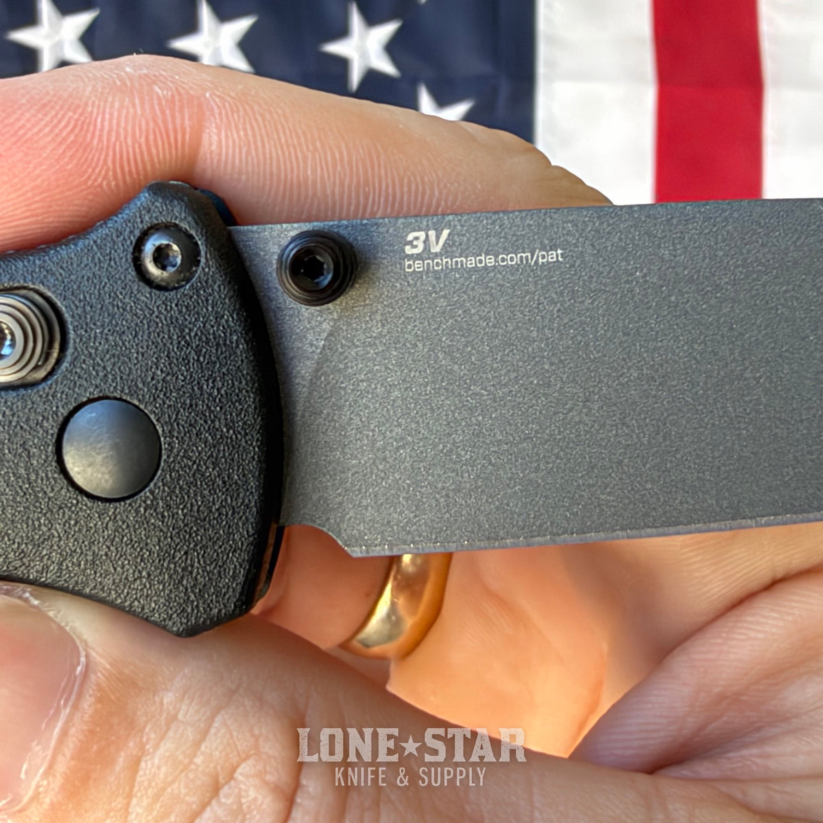 The Back Door: Benchmade Bailout - 3.38" CPM-3V Tanto, Grivory, Original Model - Made in USA (Trade In)