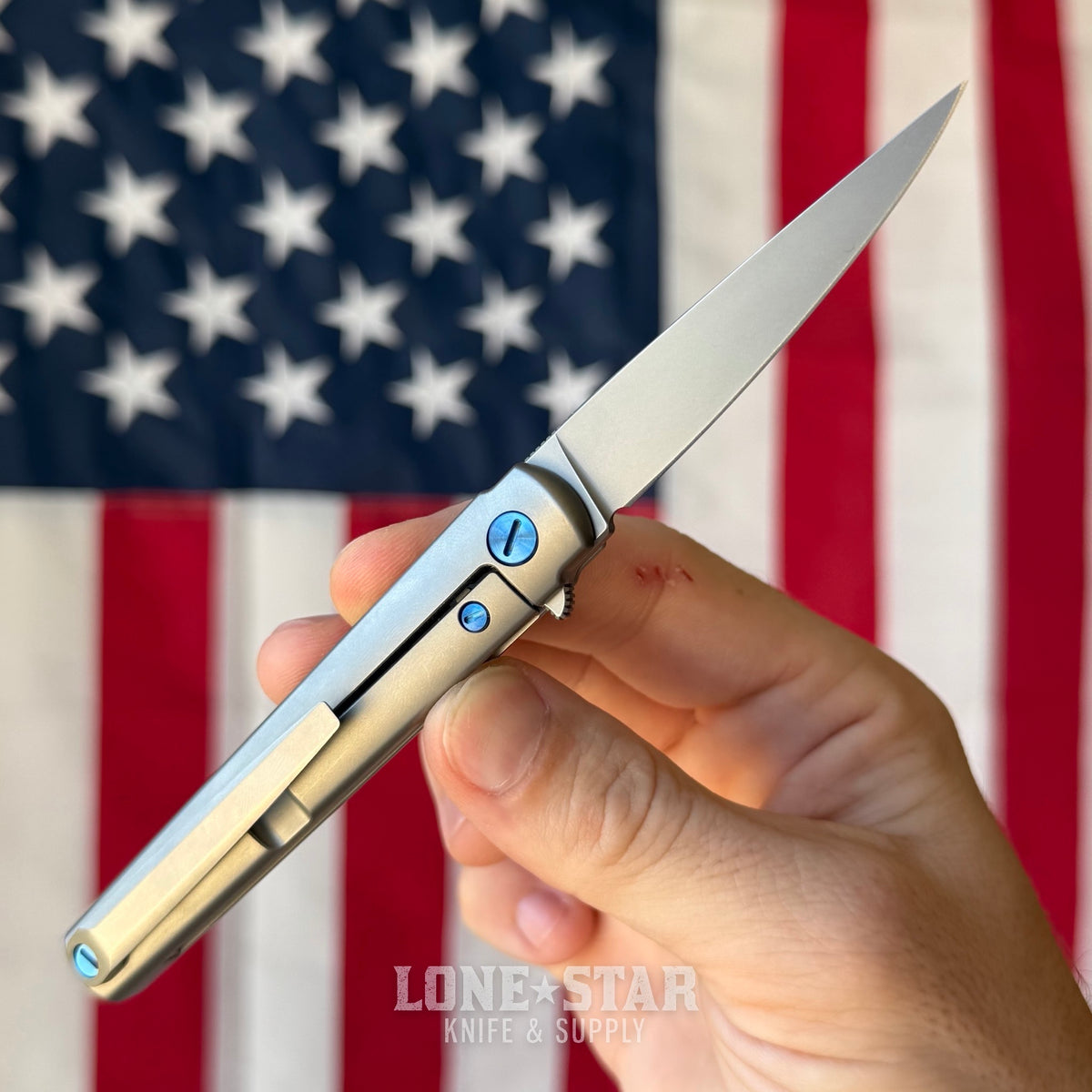 The Back Door: Michael Zieba MS3 Flipper - 2.6" M390, Titanium - Made in USA (Trade In)