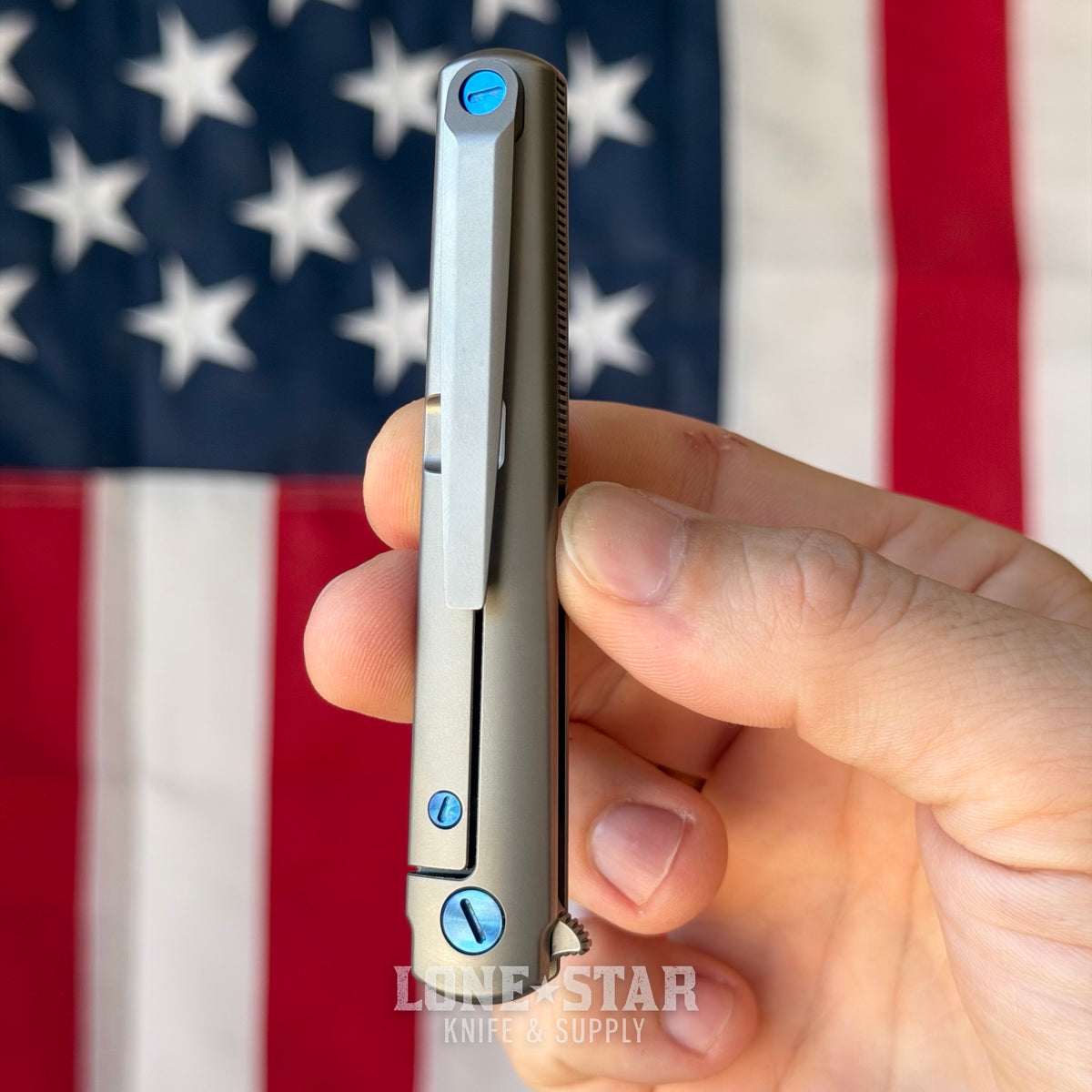 The Back Door: Michael Zieba MS3 Flipper - 2.6" M390, Titanium - Made in USA (Trade In)