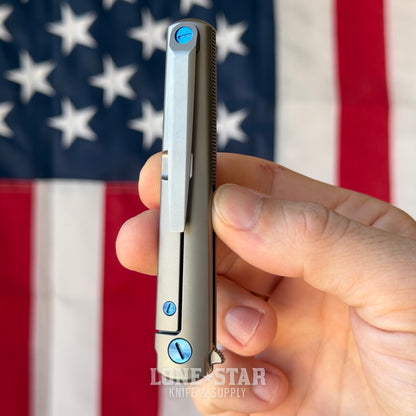 The Back Door: Michael Zieba MS3 Flipper - 2.6" M390, Titanium - Made in USA (Trade In)