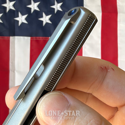 The Back Door: Michael Zieba MS3 Flipper - 2.6" M390, Titanium - Made in USA (Trade In)