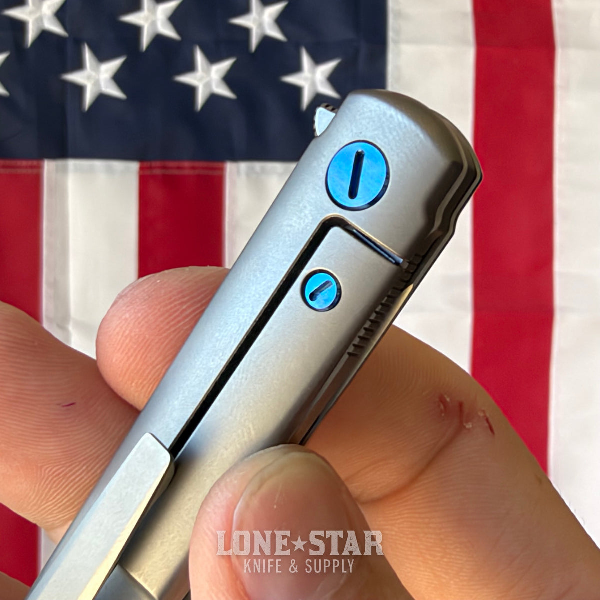 The Back Door: Michael Zieba MS3 Flipper - 2.6" M390, Titanium - Made in USA (Trade In)