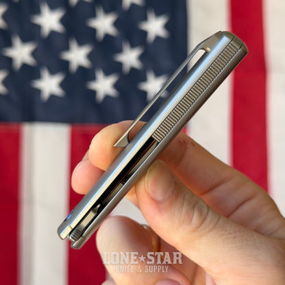 The Back Door: Michael Zieba MS3 Flipper - 2.6" M390, Titanium - Made in USA (Trade In)