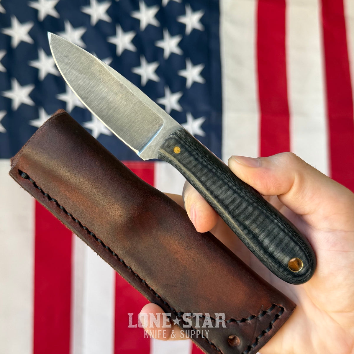 The Back Door: Williams Built Blades Lochsa River Skinner - 2.8" O1 Tool Steel, Black Micarta - Made in USA (Trade In)