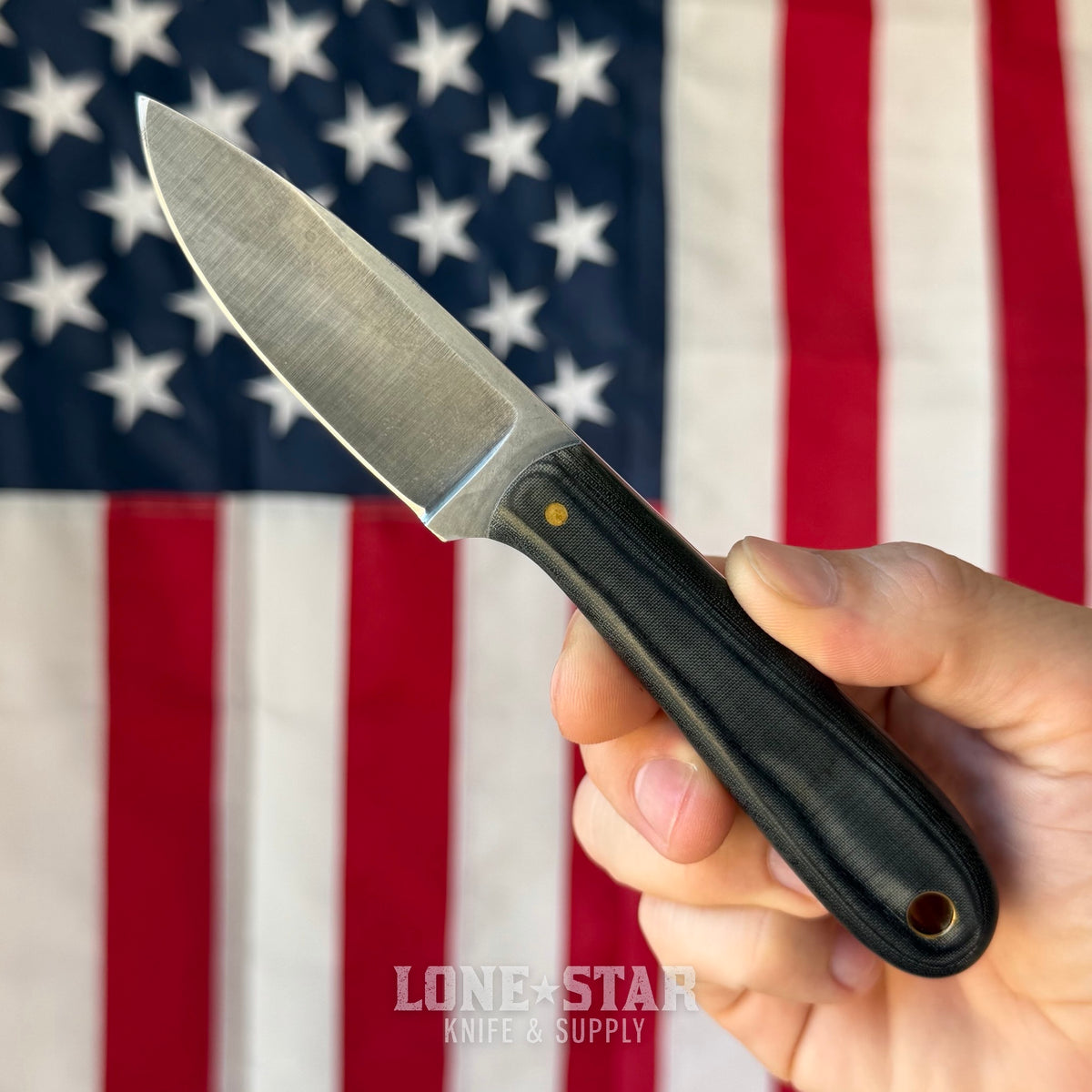 The Back Door: Williams Built Blades Lochsa River Skinner - 2.8" O1 Tool Steel, Black Micarta - Made in USA (Trade In)