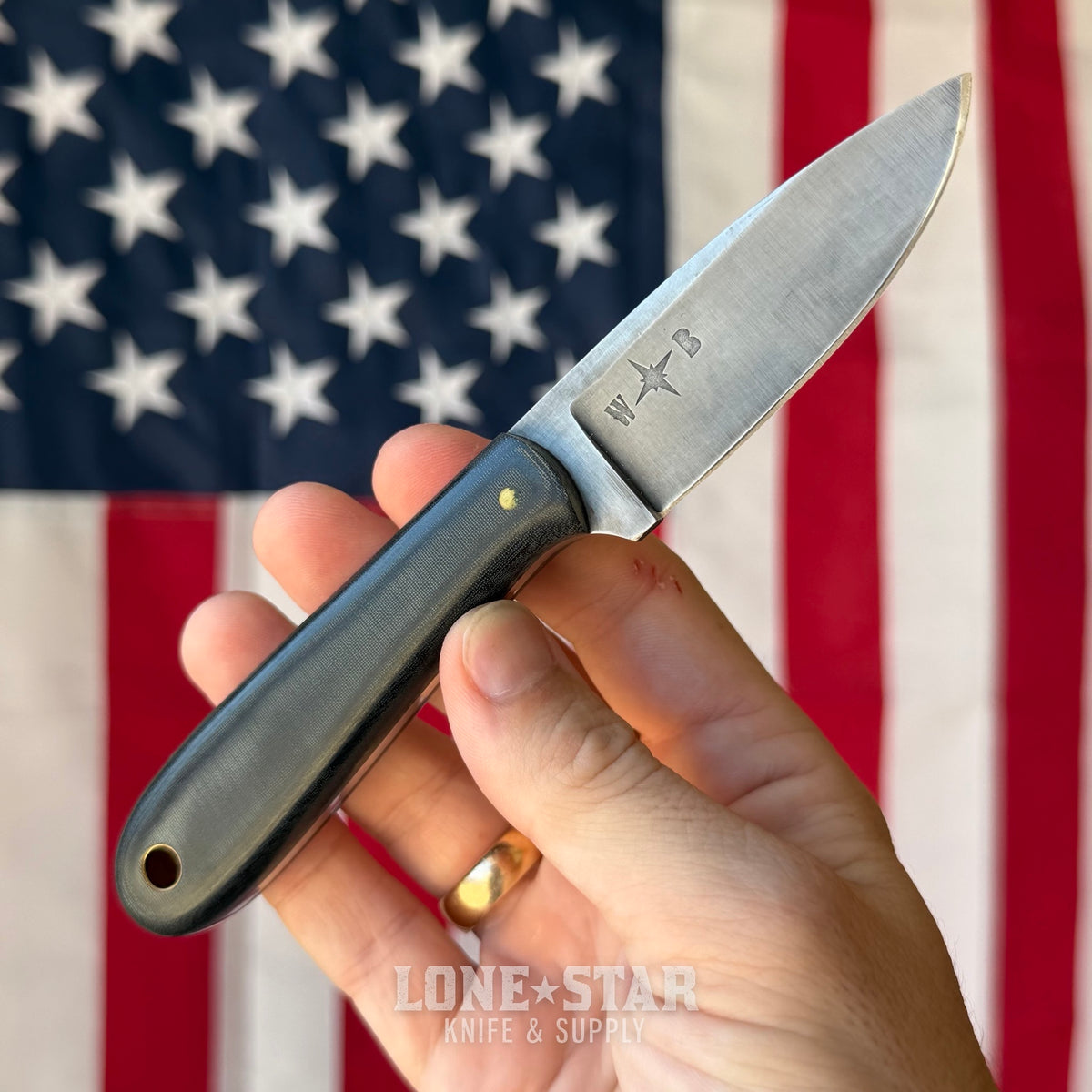 The Back Door: Williams Built Blades Lochsa River Skinner - 2.8" O1 Tool Steel, Black Micarta - Made in USA (Trade In)