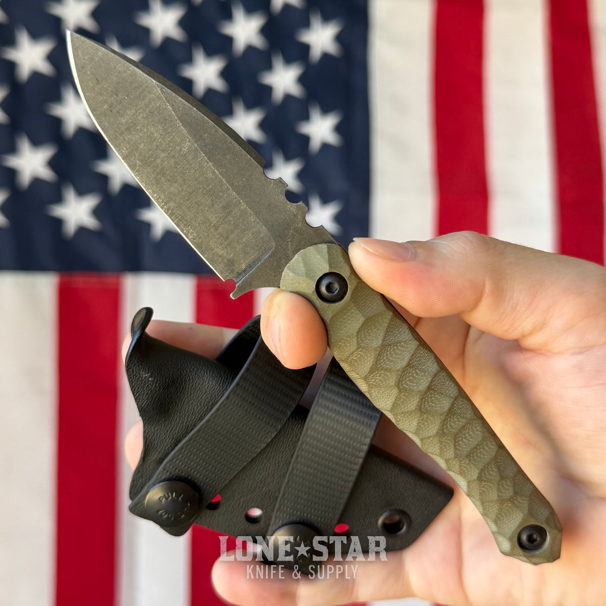 The Back Door: Wachtman Knife & Tool Eddy 2 Fixed Blade - 2.7" 80CrV2, Rock Texture G10 - Made in USA (Trade In)