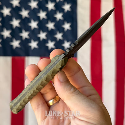 The Back Door: Wachtman Knife & Tool Eddy 2 Fixed Blade - 2.7" 80CrV2, Rock Texture G10 - Made in USA (Trade In)