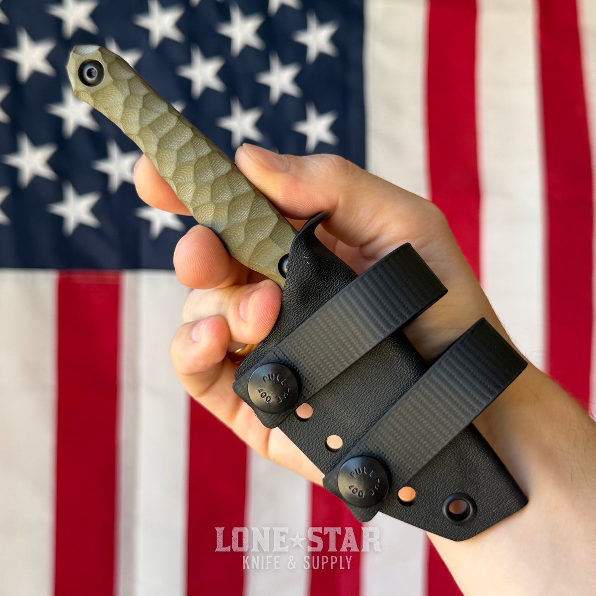 The Back Door: Wachtman Knife & Tool Eddy 2 Fixed Blade - 2.7" 80CrV2, Rock Texture G10 - Made in USA (Trade In)