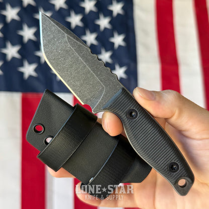 The Back Door: Compliance Edge Vendetta Fixed Blade - 2.8" CPM-3V, G10, TOPS Machined - Made in USA (Trade In)