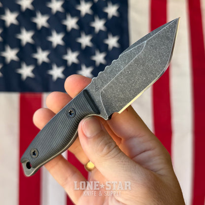 The Back Door: Compliance Edge Vendetta Fixed Blade - 2.8" CPM-3V, G10, TOPS Machined - Made in USA (Trade In)