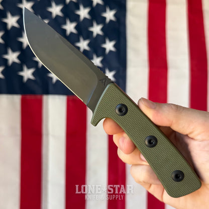 The Back Door: Abraham & Moses AM-2 Fixed Blade - 3.9" D2, G10 - Made in USA (Trade In)