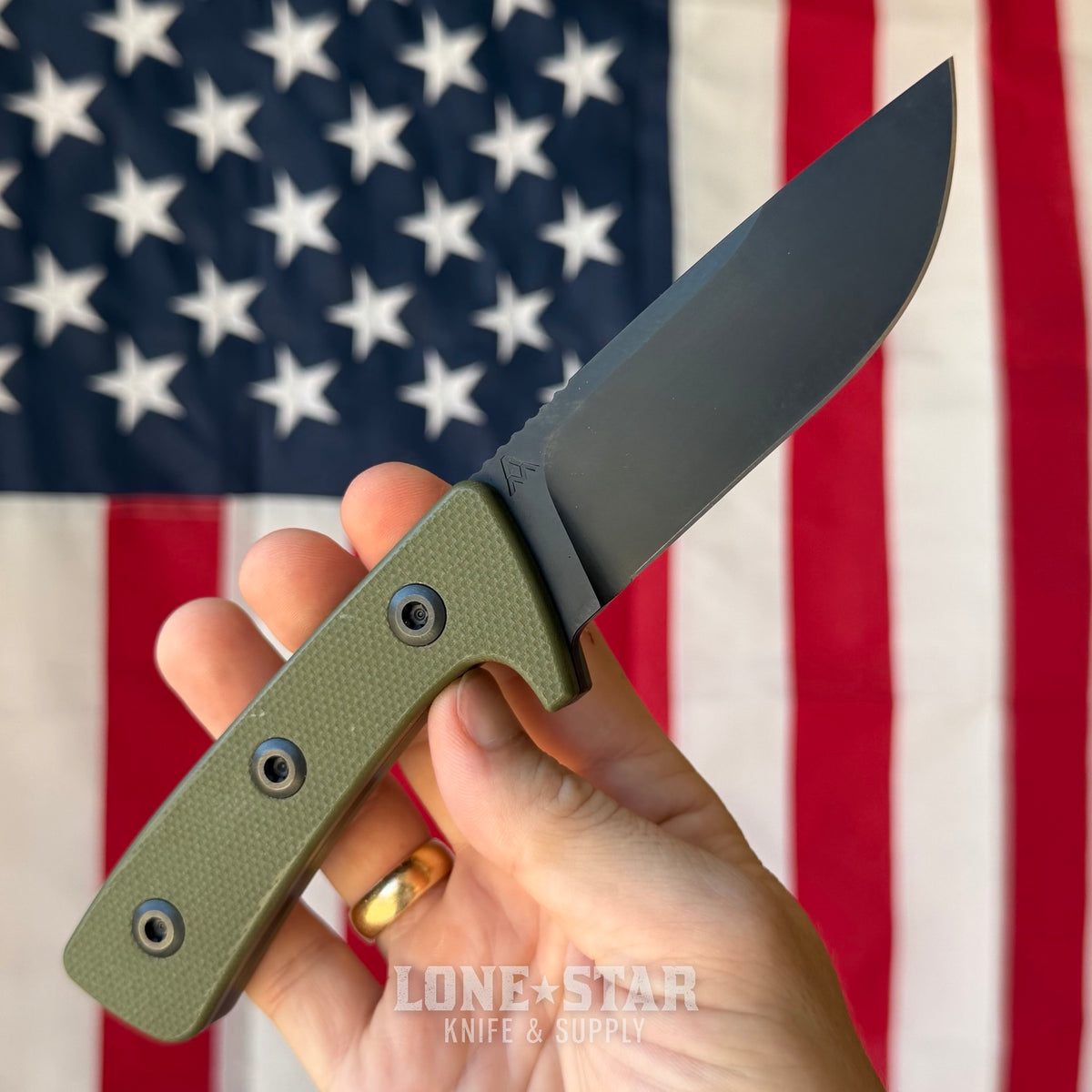 The Back Door: Abraham & Moses AM-2 Fixed Blade - 3.9" D2, G10 - Made in USA (Trade In)