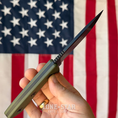 The Back Door: Abraham & Moses AM-2 Fixed Blade - 3.9" D2, G10 - Made in USA (Trade In)