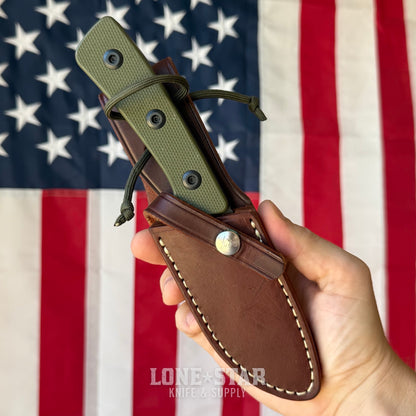 The Back Door: Abraham & Moses AM-2 Fixed Blade - 3.9" D2, G10 - Made in USA (Trade In)