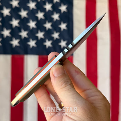 The Back Door: Old Dominion Knifeworks 2.5 EDC Fixed Blade - 3" Nitro-V, OD Green G10 - Made in USA (Trade In)