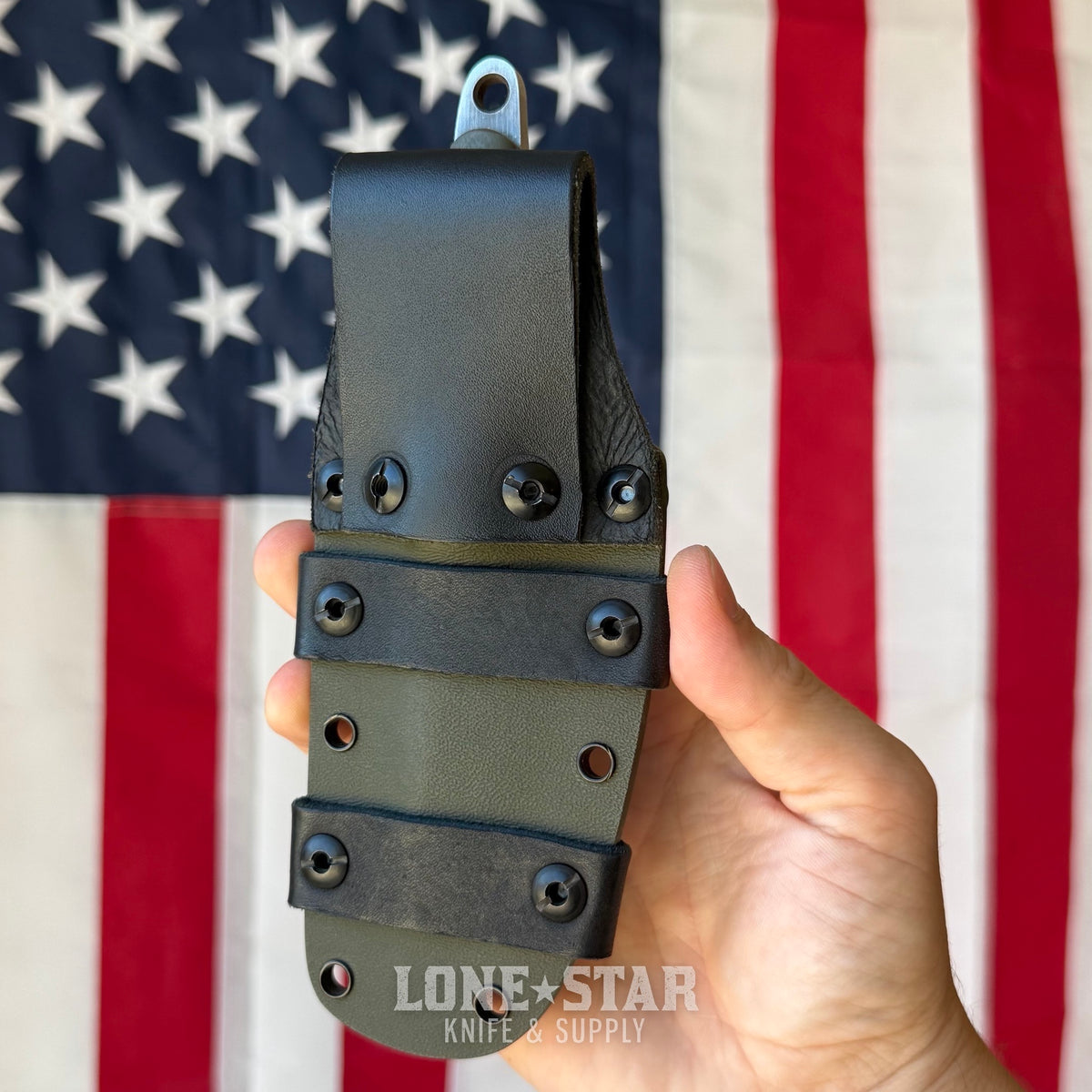 The Back Door: Old Dominion Knifeworks 2.5 EDC Fixed Blade - 3" Nitro-V, OD Green G10 - Made in USA (Trade In)