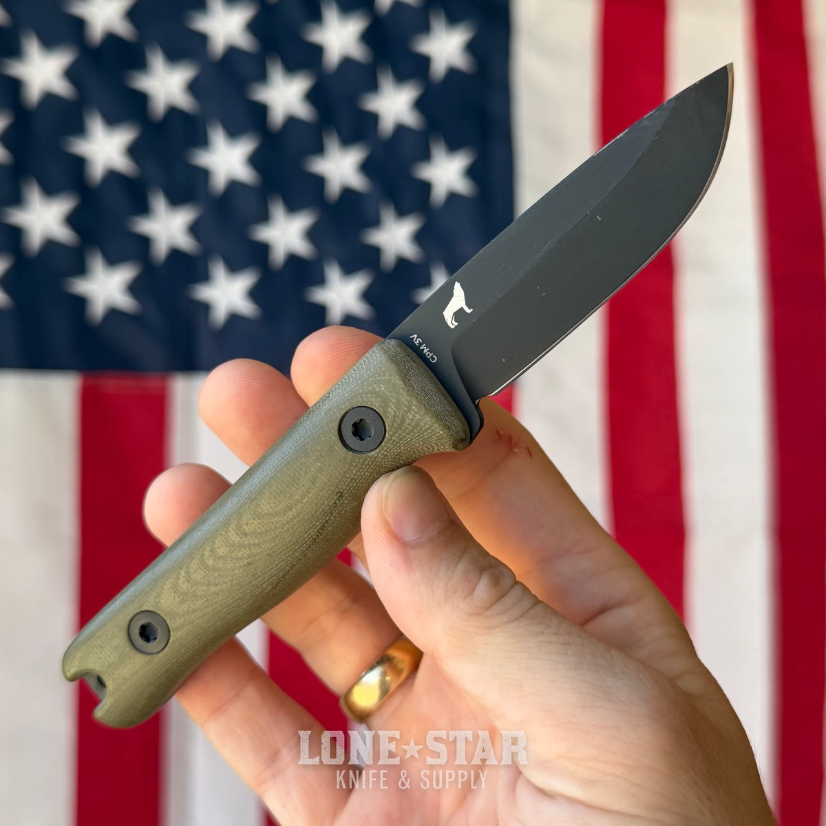 The Back Door: Reiff Knives F3XC Fixed Blade - 2.8" CPM-3V, OD Green G10, Well Used - Made in USA (Trade In)