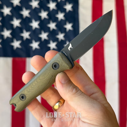 The Back Door: Reiff Knives F3XC Fixed Blade - 2.8" CPM-3V, OD Green G10, Well Used - Made in USA (Trade In)