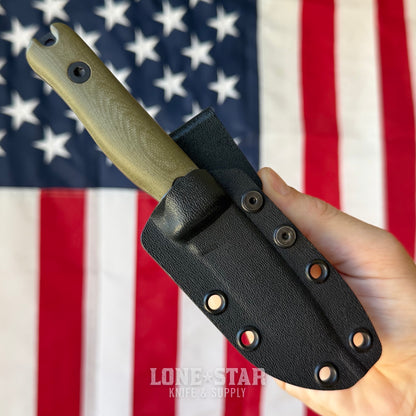 The Back Door: Reiff Knives F3XC Fixed Blade - 2.8" CPM-3V, OD Green G10, Well Used - Made in USA (Trade In)