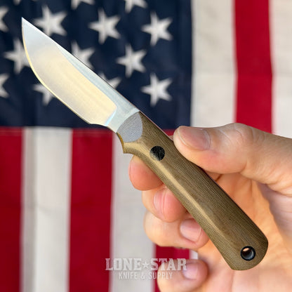 The Back Door: Night Watch Knives Custom Patrol Scalpel - Green Micarta - Made in USA (Trade In)