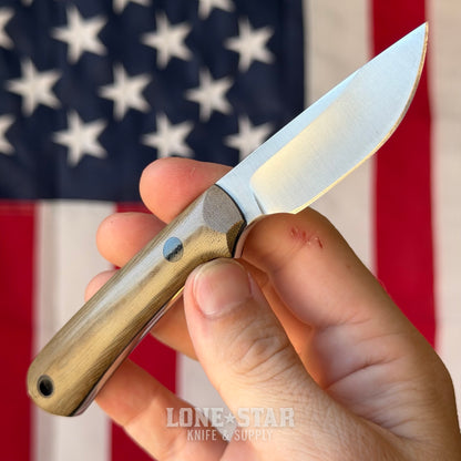 The Back Door: Night Watch Knives Custom Patrol Scalpel - Green Micarta - Made in USA (Trade In)