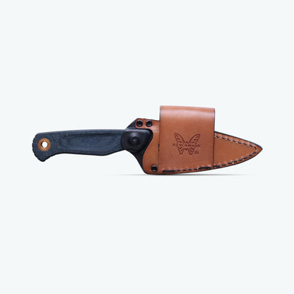 Benchmade Dacian Fixed Blade Knife – Blue Denim Micarta Handle, CPM MagnaCut Blade, Made in USA (203-04)