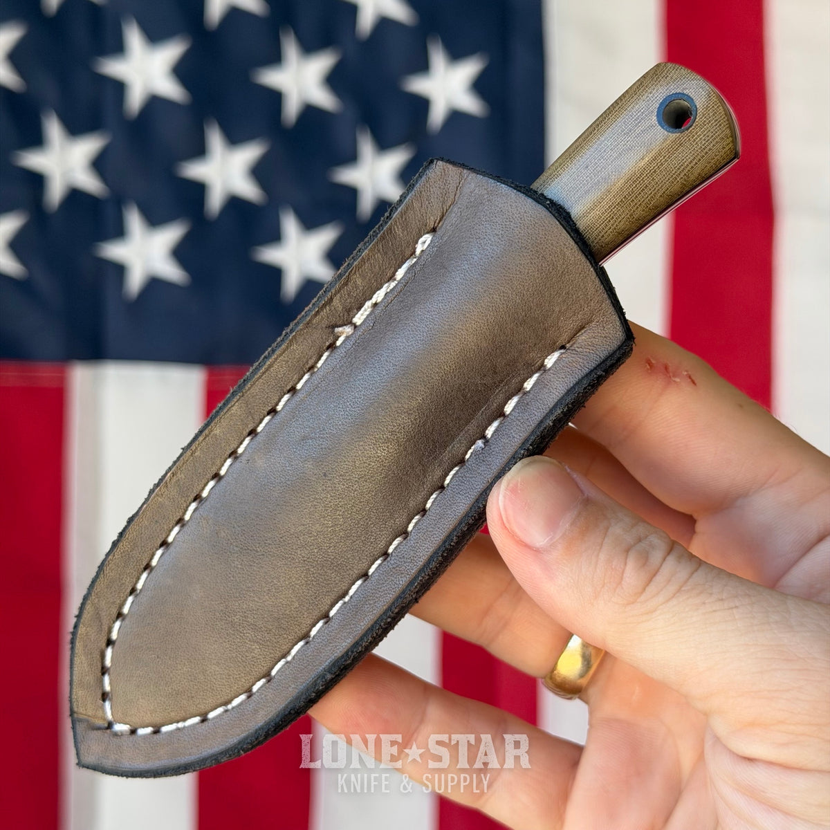 The Back Door: Night Watch Knives Custom Patrol Scalpel - Green Micarta - Made in USA (Trade In)