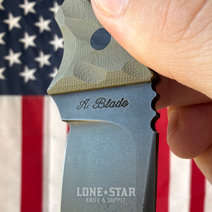 The Back Door: Alan Blade Knives PUC Fixed Blade - 2.75" High Carbon, Visible Corrosion (Trade In)