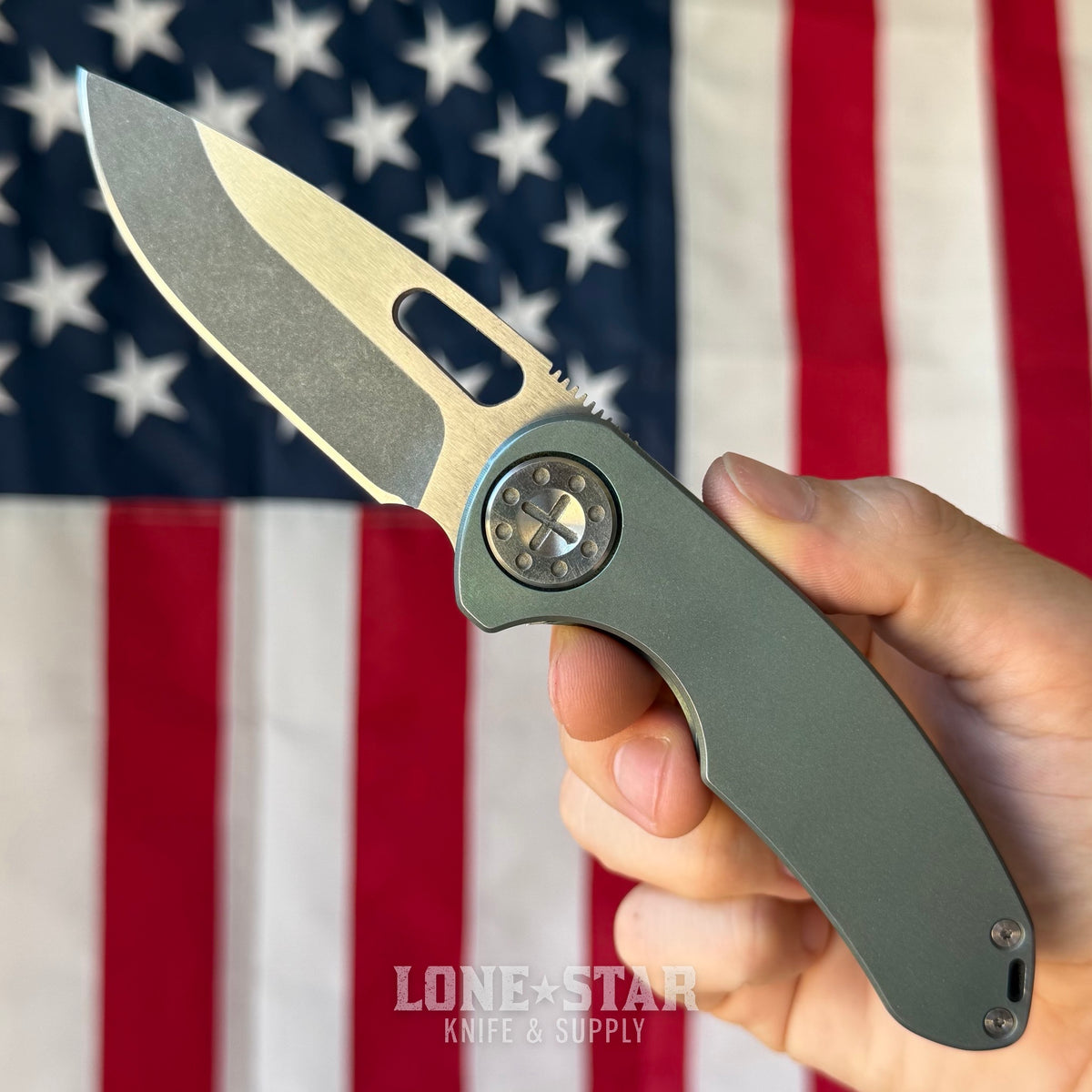 The Back Door: Curtiss Custom Knives F3 Folder - 3" MagnaCut Slicer, Titanium - Made in USA (Trade In)