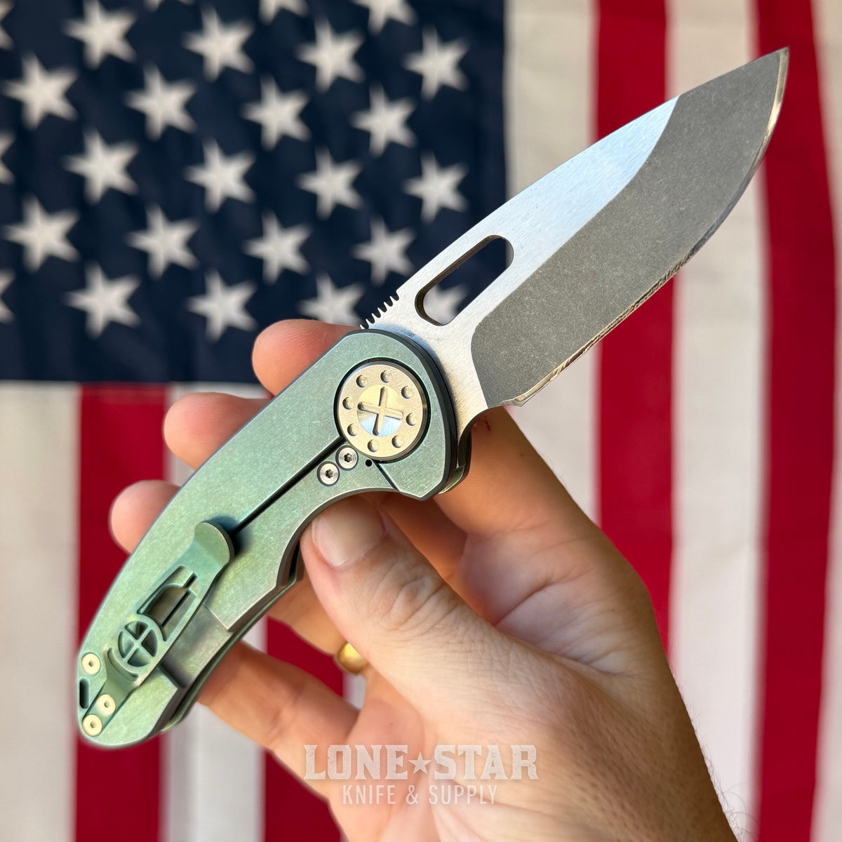 The Back Door: Curtiss Custom Knives F3 Folder - 3" MagnaCut Slicer, Titanium - Made in USA (Trade In)