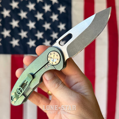 The Back Door: Curtiss Custom Knives F3 Folder - 3" MagnaCut Slicer, Titanium - Made in USA (Trade In)