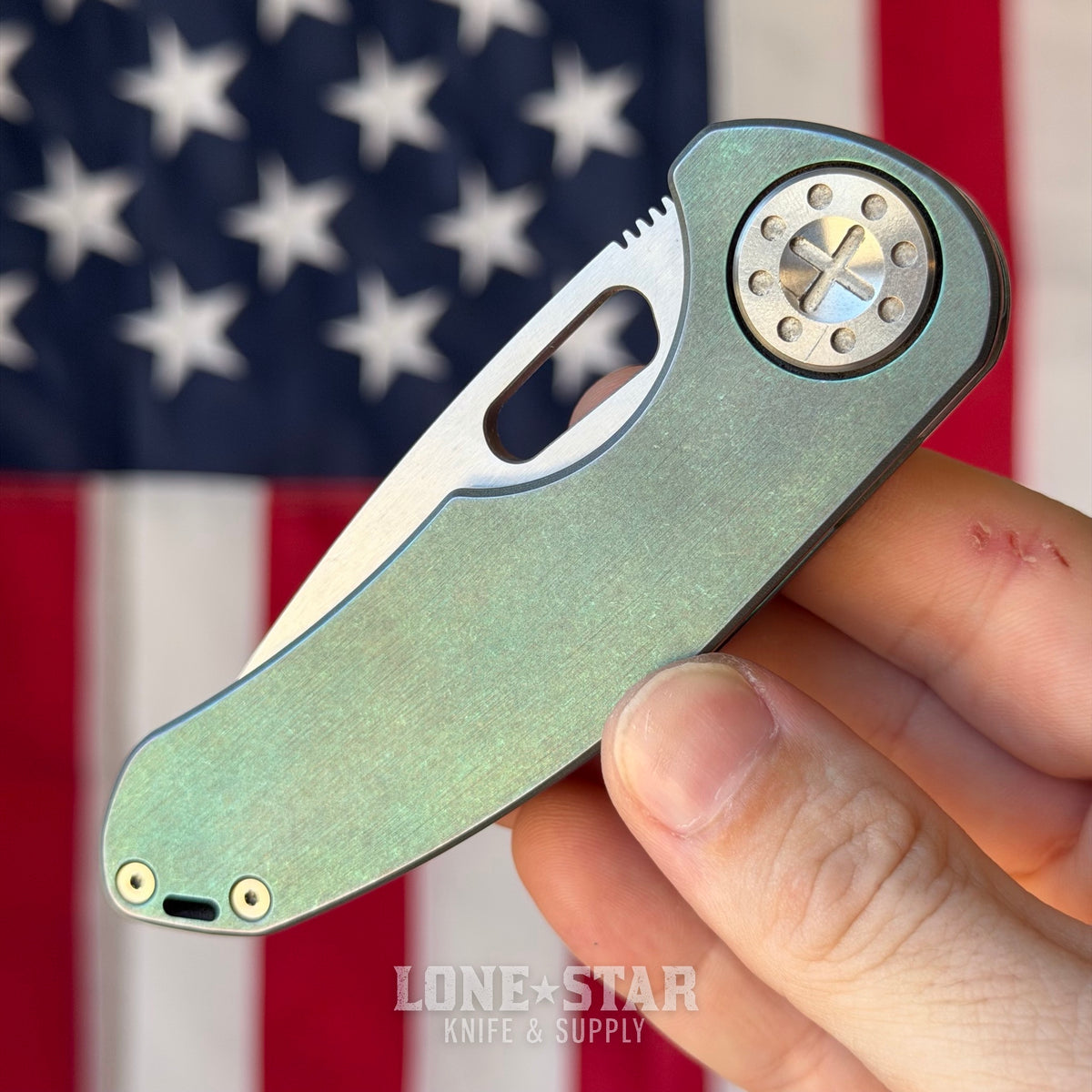 The Back Door: Curtiss Custom Knives F3 Folder - 3" MagnaCut Slicer, Titanium - Made in USA (Trade In)