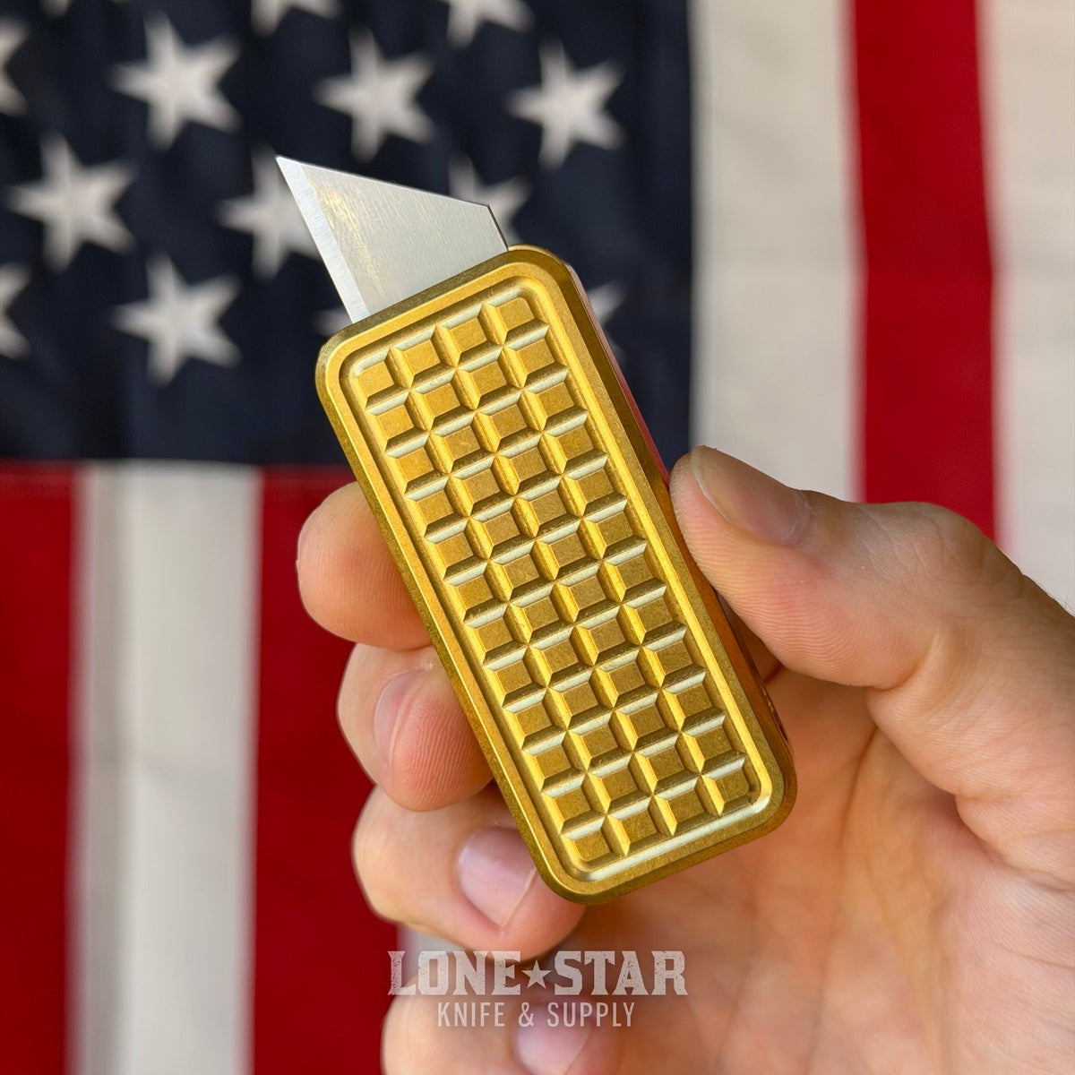 The Back Door: Rivery MFG Zero V2 Utility Knife, Grenade Pattern, Solid Brass - Made in USA (Return)
