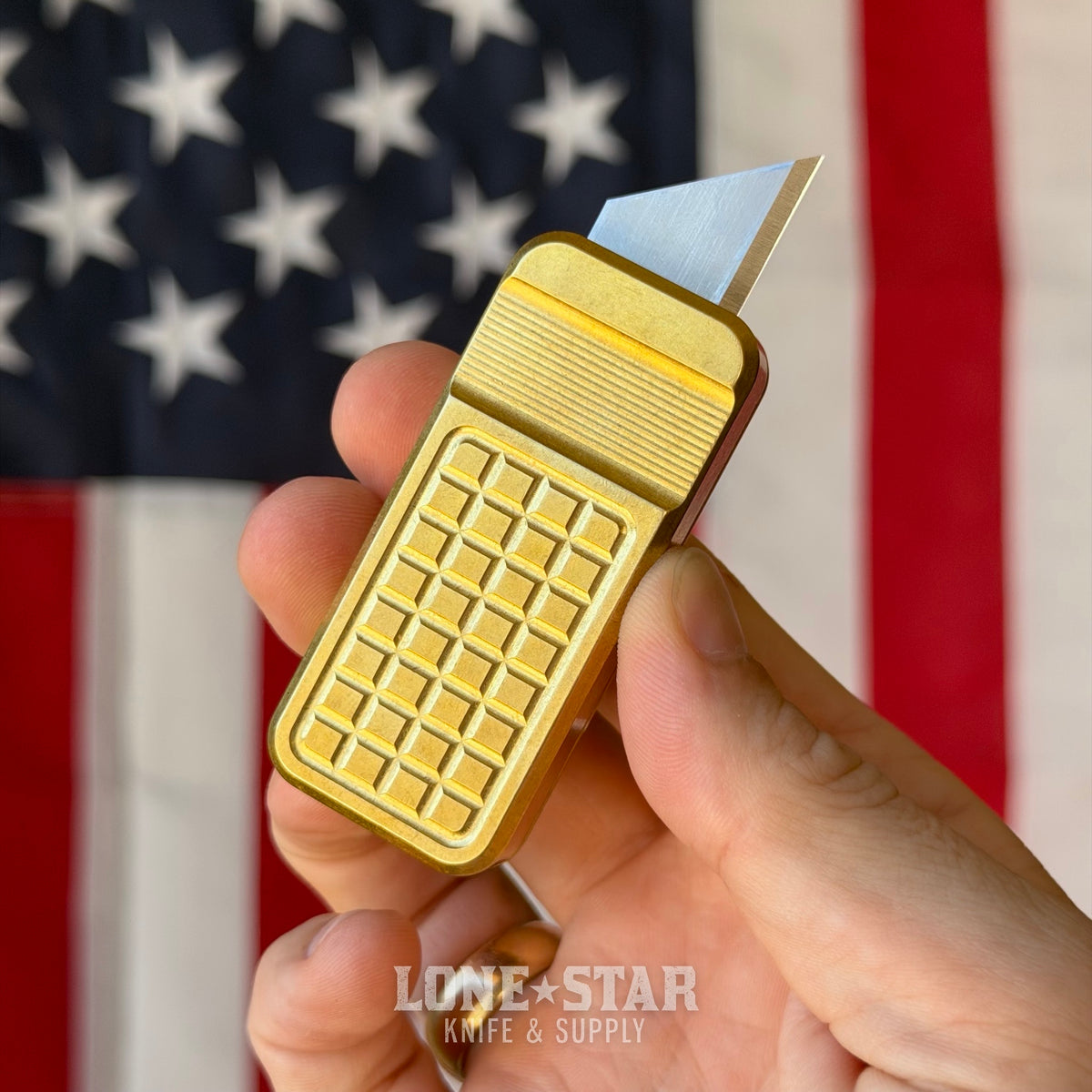 The Back Door: Rivery MFG Zero V2 Utility Knife, Grenade Pattern, Solid Brass - Made in USA (Return)