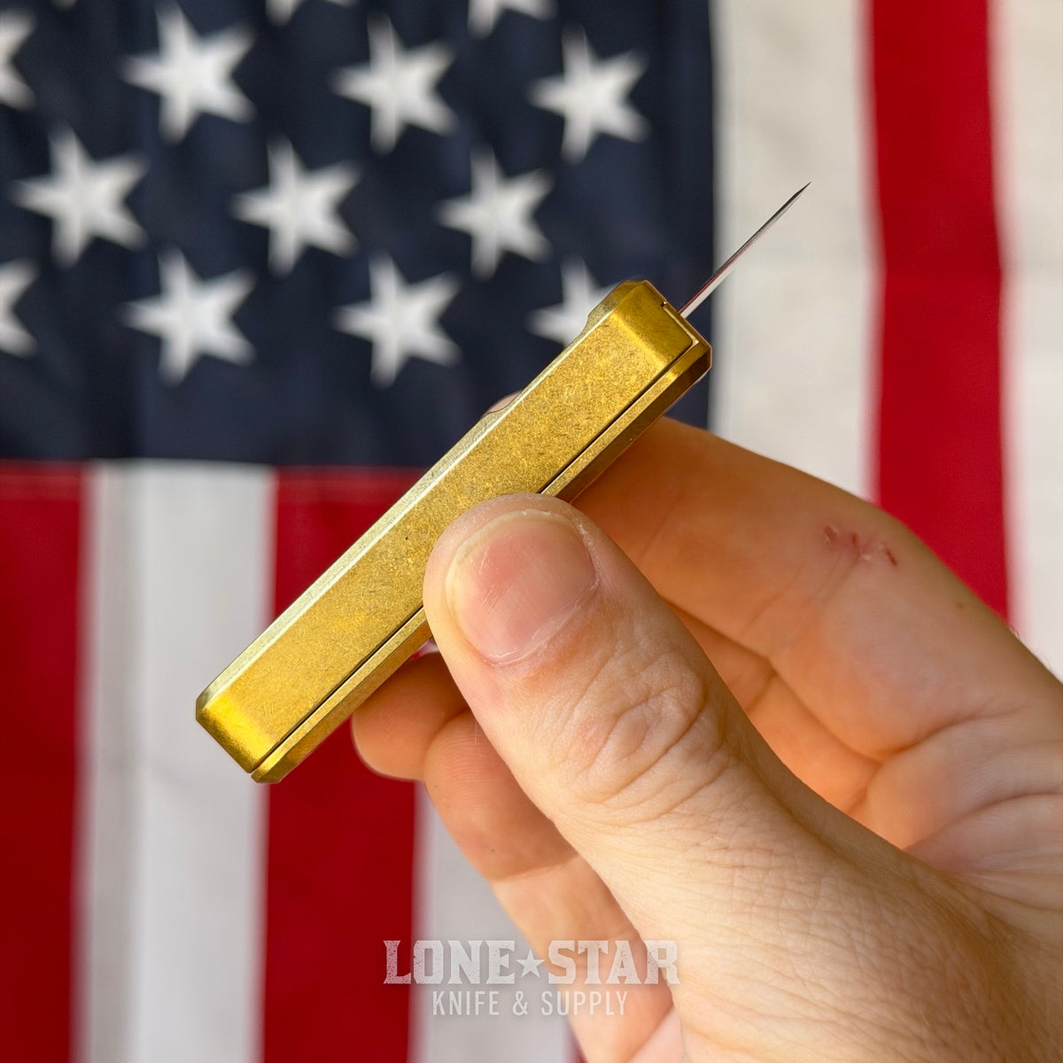 The Back Door: Rivery MFG Zero V2 Utility Knife, Grenade Pattern, Solid Brass - Made in USA (Return)