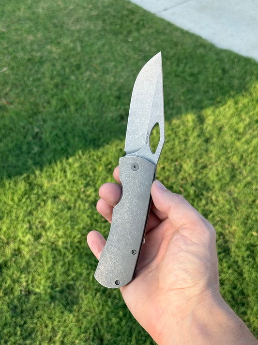 Dixon Folding Knife – Titanium Frame Lock, 3.75″ MagnaCut Blade, Made in USA