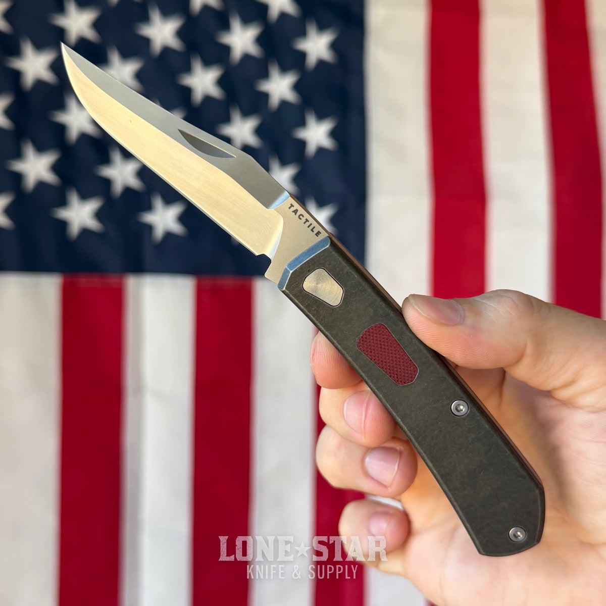 The Back Door: Tactile Knife Co. The Ranger Blackwash - 3.15" MagnaCut, Titanium, Demo Unit - Made in USA (RANG-BW-DEMO)