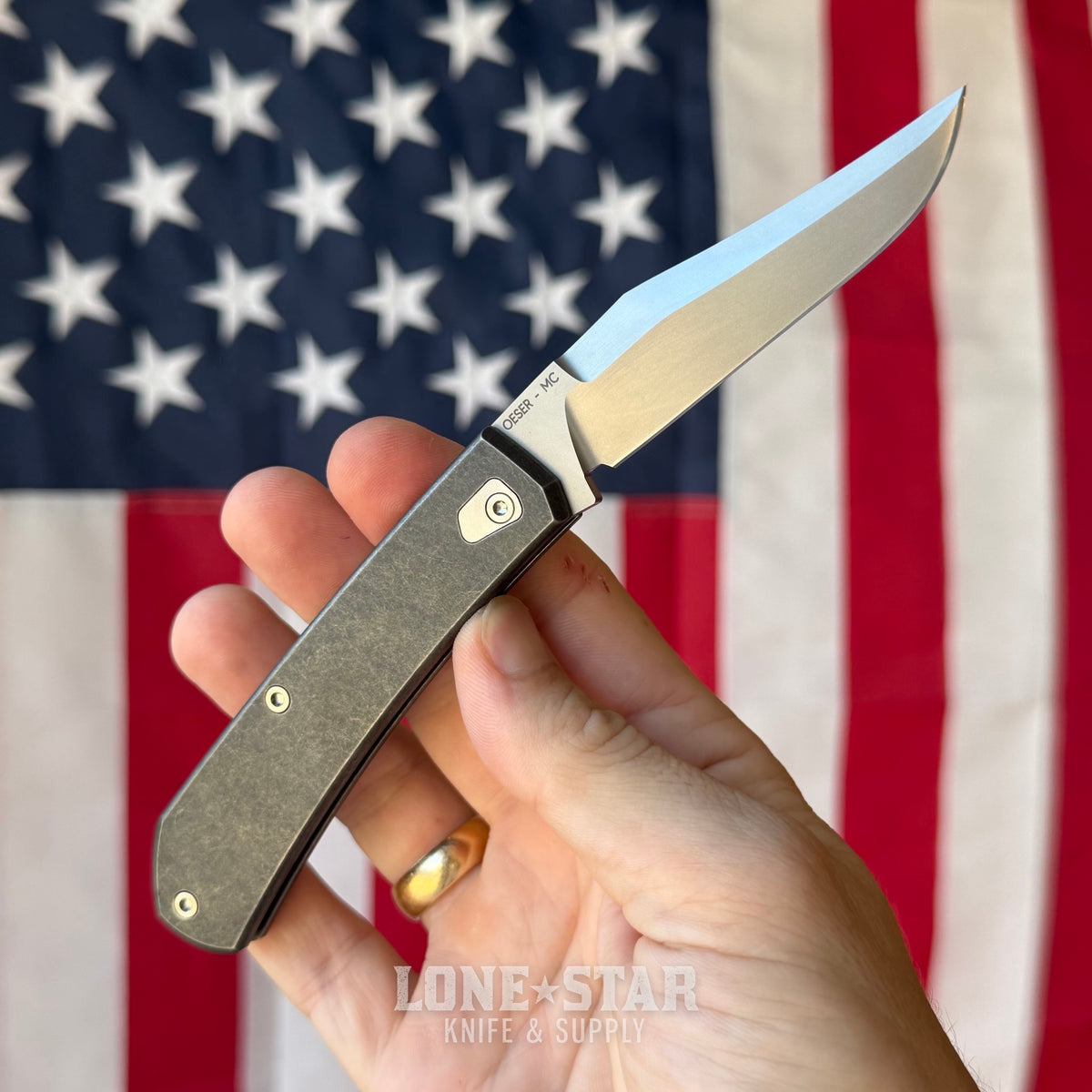 The Back Door: Tactile Knife Co. The Ranger Blackwash - 3.15" MagnaCut, Titanium, Demo Unit - Made in USA (RANG-BW-DEMO)
