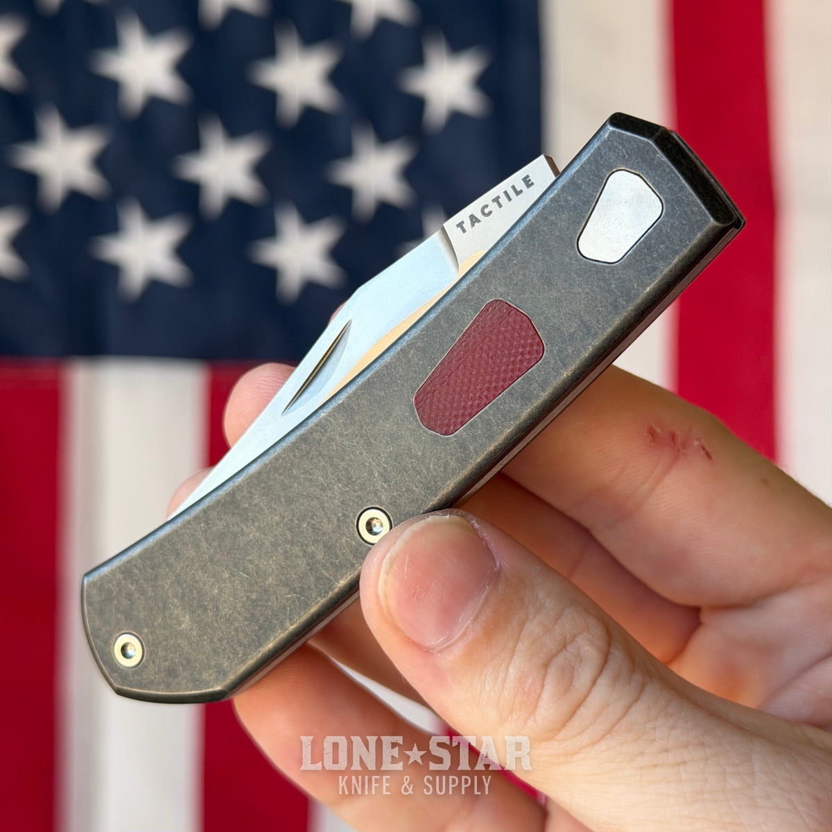 The Back Door: Tactile Knife Co. The Ranger Blackwash - 3.15" MagnaCut, Titanium, Demo Unit - Made in USA (RANG-BW-DEMO)