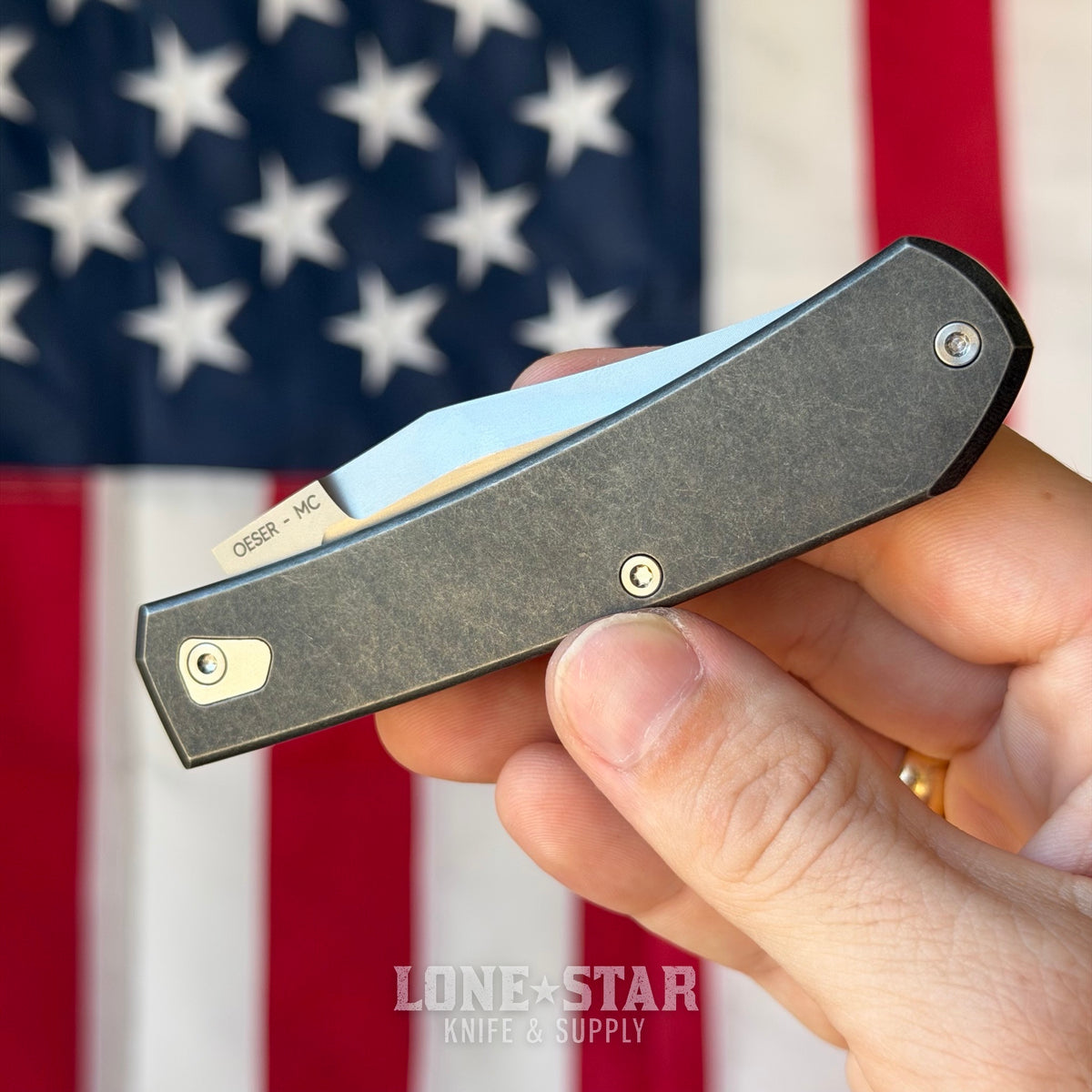 The Back Door: Tactile Knife Co. The Ranger Blackwash - 3.15" MagnaCut, Titanium, Demo Unit - Made in USA (RANG-BW-DEMO)