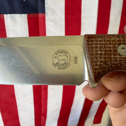 The Back Door: White River Knife & Tool Ursus 4.5 Fixed Blade - MagnaCut, Micarta, 4.5″ Blade - Made in USA (Used)