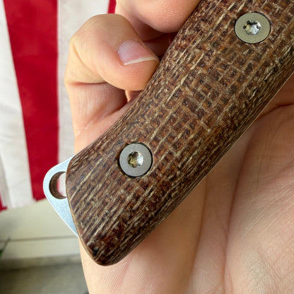 The Back Door: White River Knife & Tool Ursus 4.5 Fixed Blade - MagnaCut, Micarta, 4.5″ Blade - Made in USA (Used)