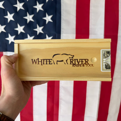 The Back Door: White River Knife & Tool Exodus 3 - S35VN, “Trout” Scales, 3.15″ Blade - Made in USA (Used)