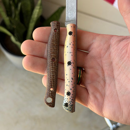 The Back Door: White River Knife & Tool Exodus 3 - S35VN, “Trout” Scales, 3.15″ Blade - Made in USA (Used)