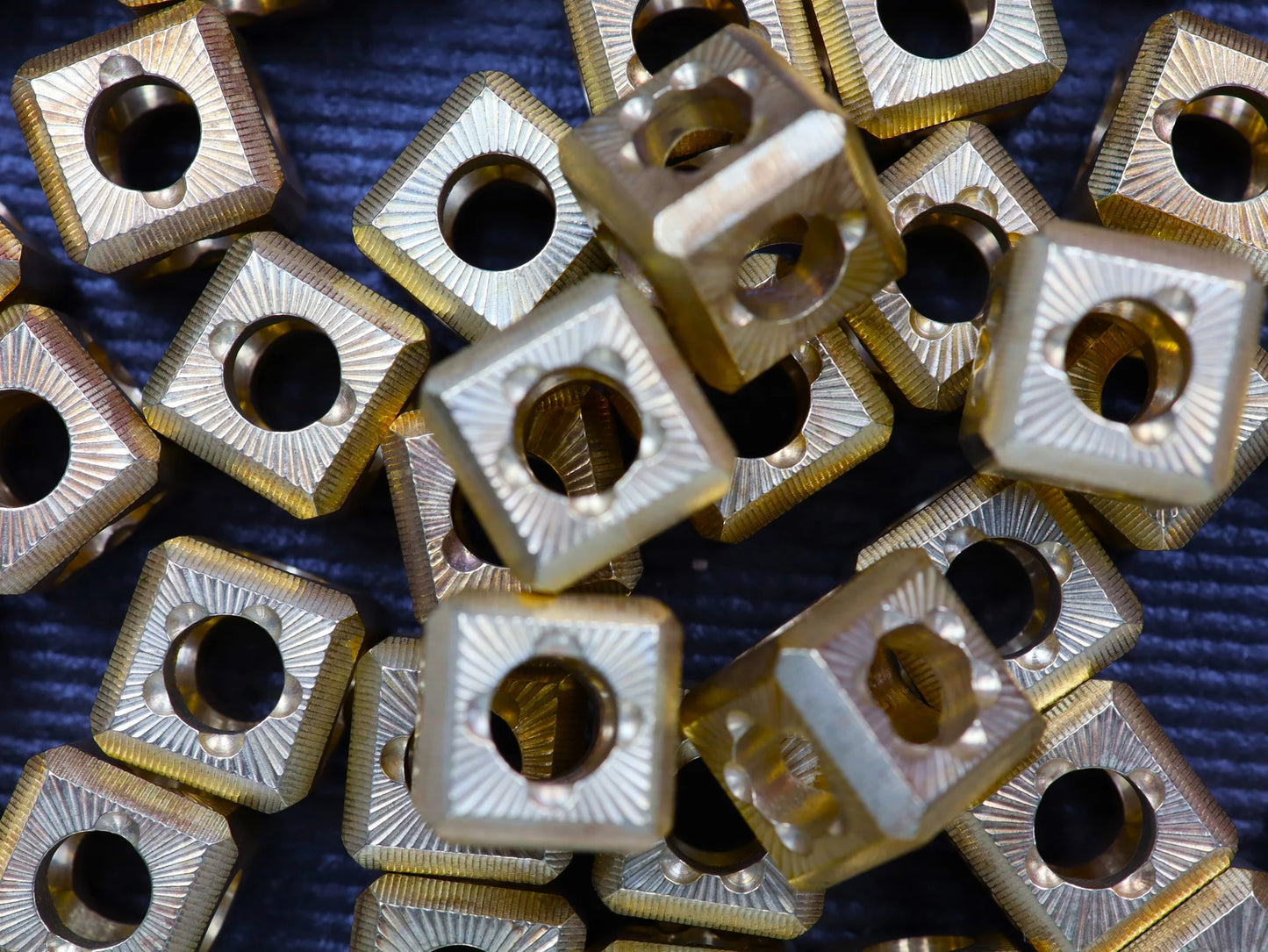 MachineWise LD6 Lanyard Bead – Brass Six-Sided Die, Machined – Made in USA